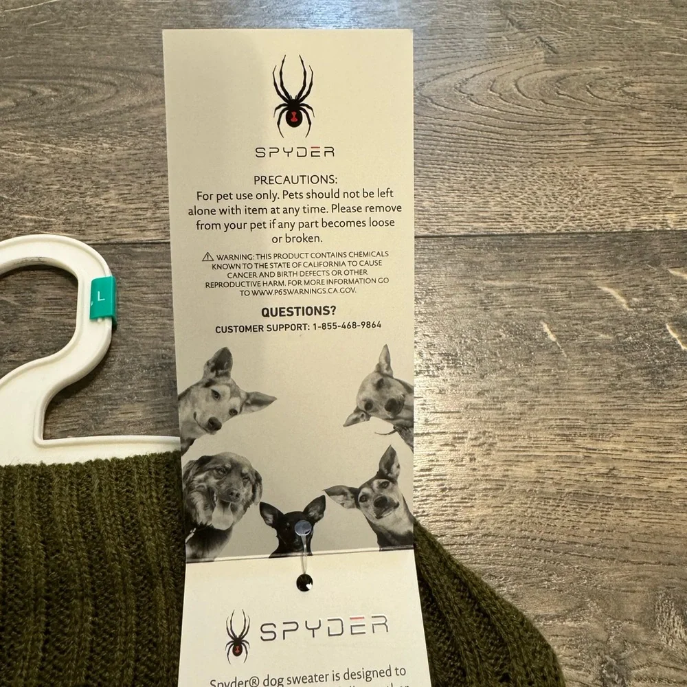 Spyder‎ Dog Sweater SZ LG NWT